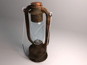 old kerosene lamp 3D Model
