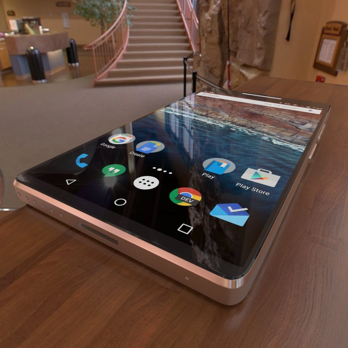 generic android phone 2016 3D Model .c4d .max .obj .3ds .fbx .stl .blend 