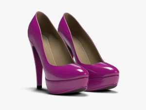 plateau high heels 3D Model