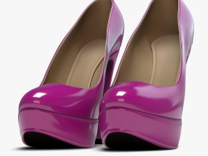 plateau high heels Modelo 3D