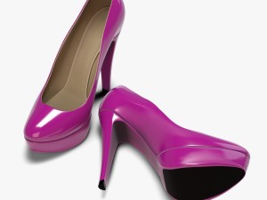 plateau high heels Modelo 3D