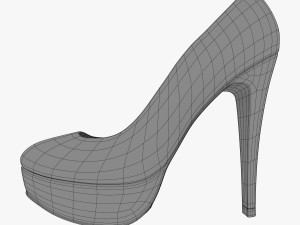 plateau high heels Modelo 3D