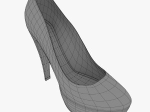 plateau high heels Modelo 3D