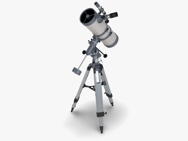 reflector telescope 3D 模型 .c4d .max .obj .3ds .fbx .stl .blend 