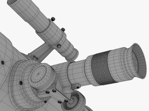 reflector telescope 3D 模型