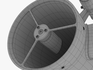 reflector telescope 3D 模型