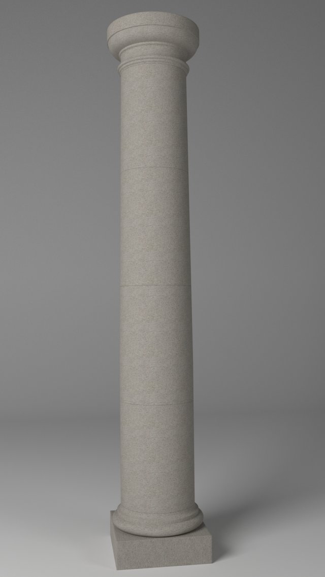 column - tuscan order 3D Model .c4d .max .obj .3ds .fbx .stl .blend 