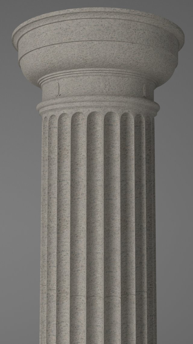 column - doric order 3D Model .c4d .max .obj .3ds .fbx .stl .blend