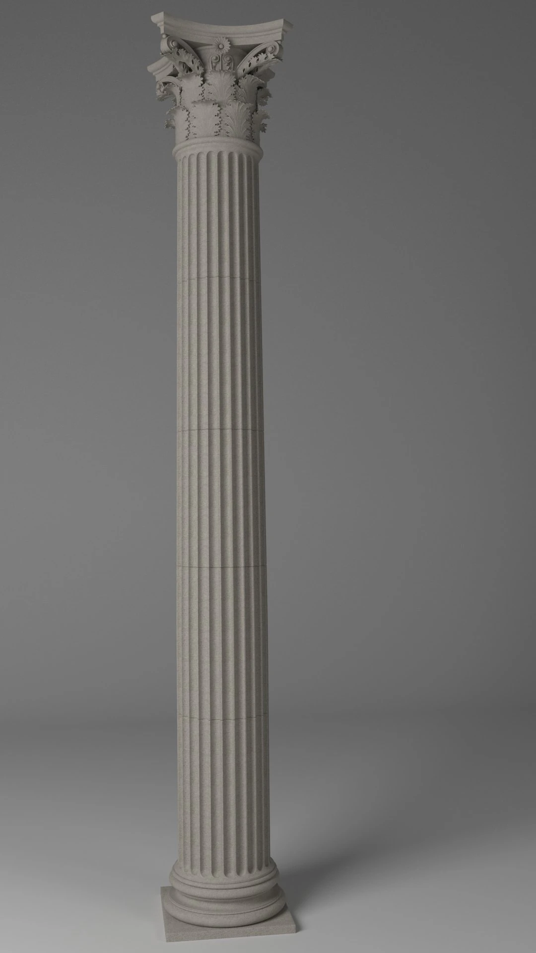 column - corinthian order 3D Model .c4d .max .obj .3ds .fbx .stl .blend 