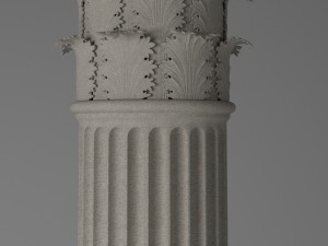 column - corinthian order 3D 모델
