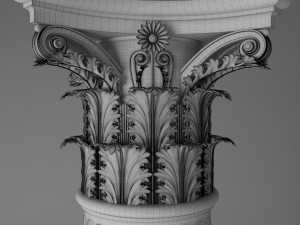 column - corinthian order 3D 모델
