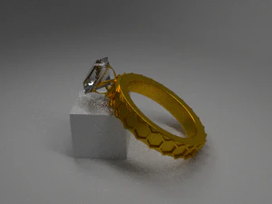 halka altın 3D Model