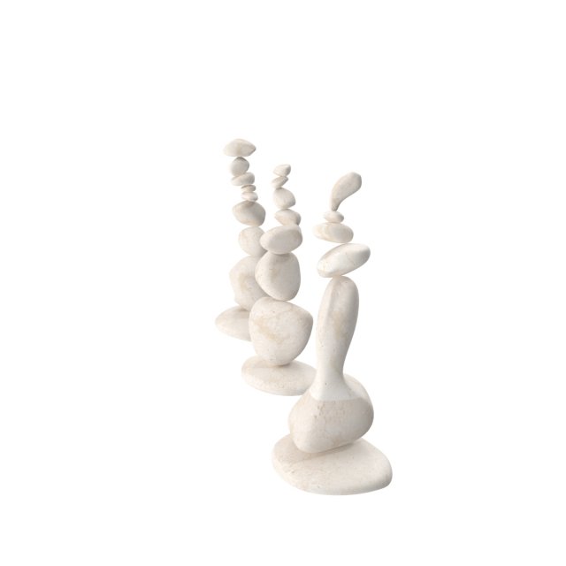 stone sculptures 3D Model .c4d .max .obj .3ds .fbx .stl .blend 