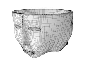 three faces vaze Model 3D