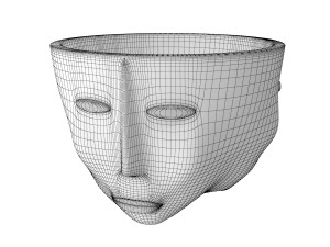 three faces vaze Model 3D