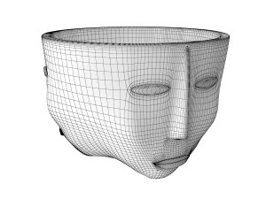 three faces vaze Model 3D