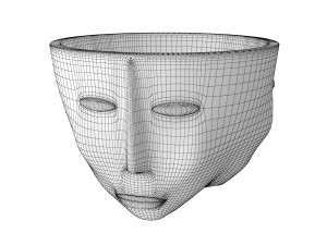 three faces vaze Model 3D