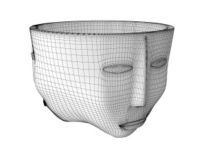 three faces vaze Model 3D