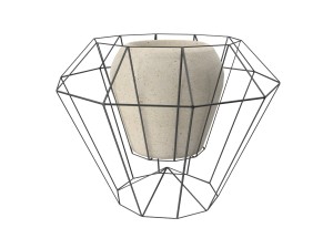 wire and stone vase 3D Модель