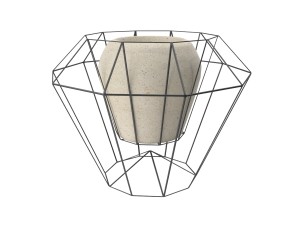 wire and stone vase 3D Model