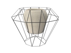 wire and stone vase 3D Model