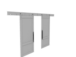door on wheels Model 3D
