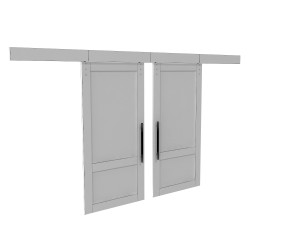 door on wheels Model 3D