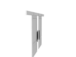 door on wheels Model 3D