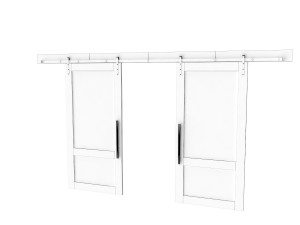 door on wheels Model 3D