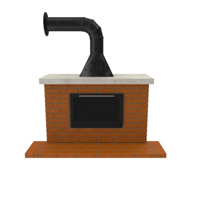 fireplace a 3D 모델 .c4d .max .obj .3ds .fbx .stl .blend 