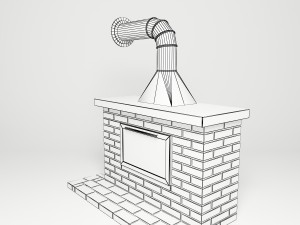 fireplace a 3D 모델