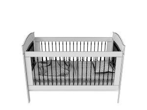 baby bed Modello 3D