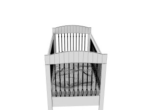 baby bed Modello 3D