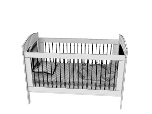 baby bed Modello 3D
