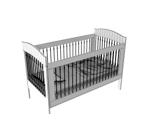 baby bed Modello 3D