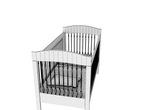 baby bed Modello 3D
