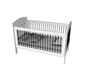 baby bed Modello 3D