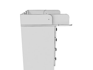 baby diaper changing table 3D Модель
