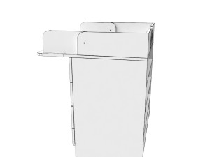 baby diaper changing table 3D Модель