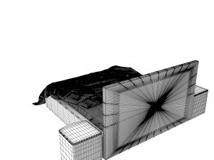 bed b 3D 模型