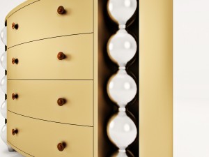 bedroom chest of drawers Modello 3D