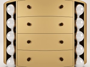 bedroom chest of drawers Modello 3D