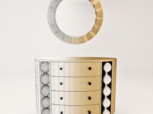bedroom chest of drawers Modello 3D