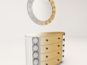 bedroom chest of drawers Modello 3D