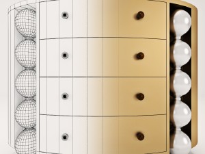 bedroom chest of drawers Modello 3D