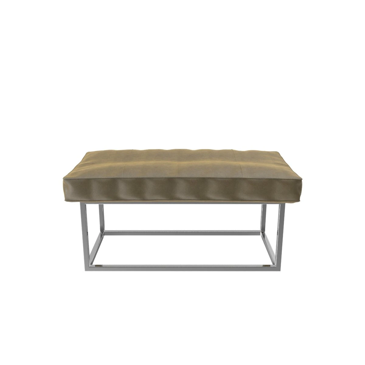 leather and metall bench 3D Model .c4d .max .obj .3ds .fbx .stl .blend 