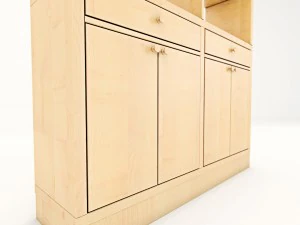 книжная полка а 3D Модель