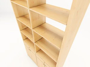 книжная полка а 3D Модель