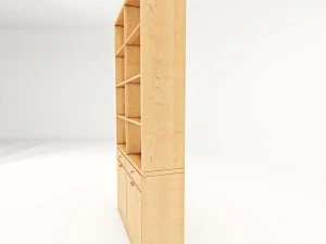 книжная полка а 3D Модель