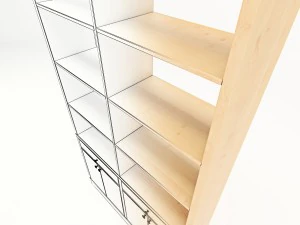 книжная полка а 3D Модель